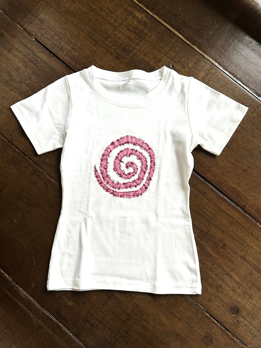 Pink Spiral (Ladies Baby Tee)
